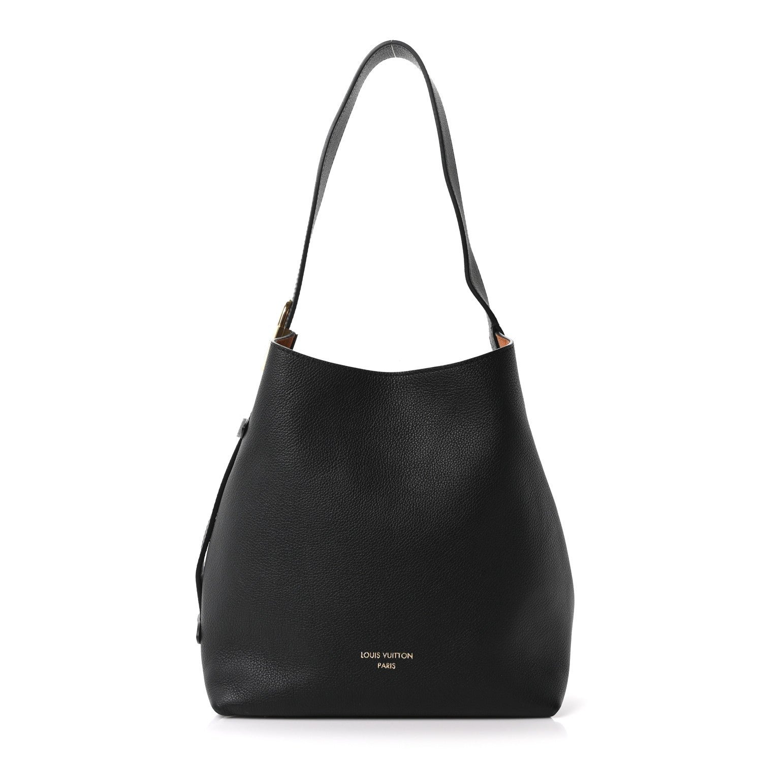 Louis Vuitton Grained Calfskin Low Key Hobo PM Black