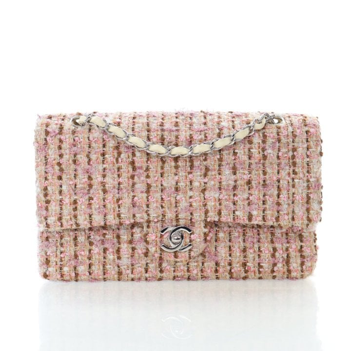 Chanel Vintage Medium Tweed Classic Flap Bag