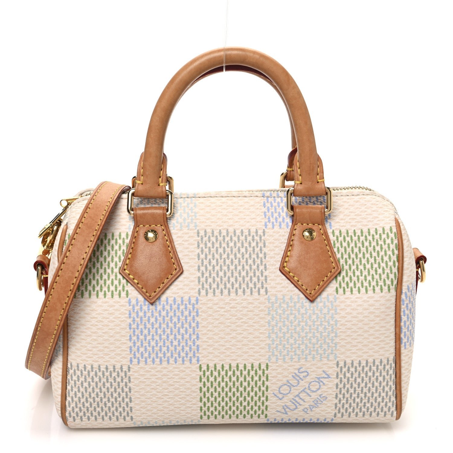 Louis Vuitton Damier Giant Speedy Bandouliere 20 Pistachio