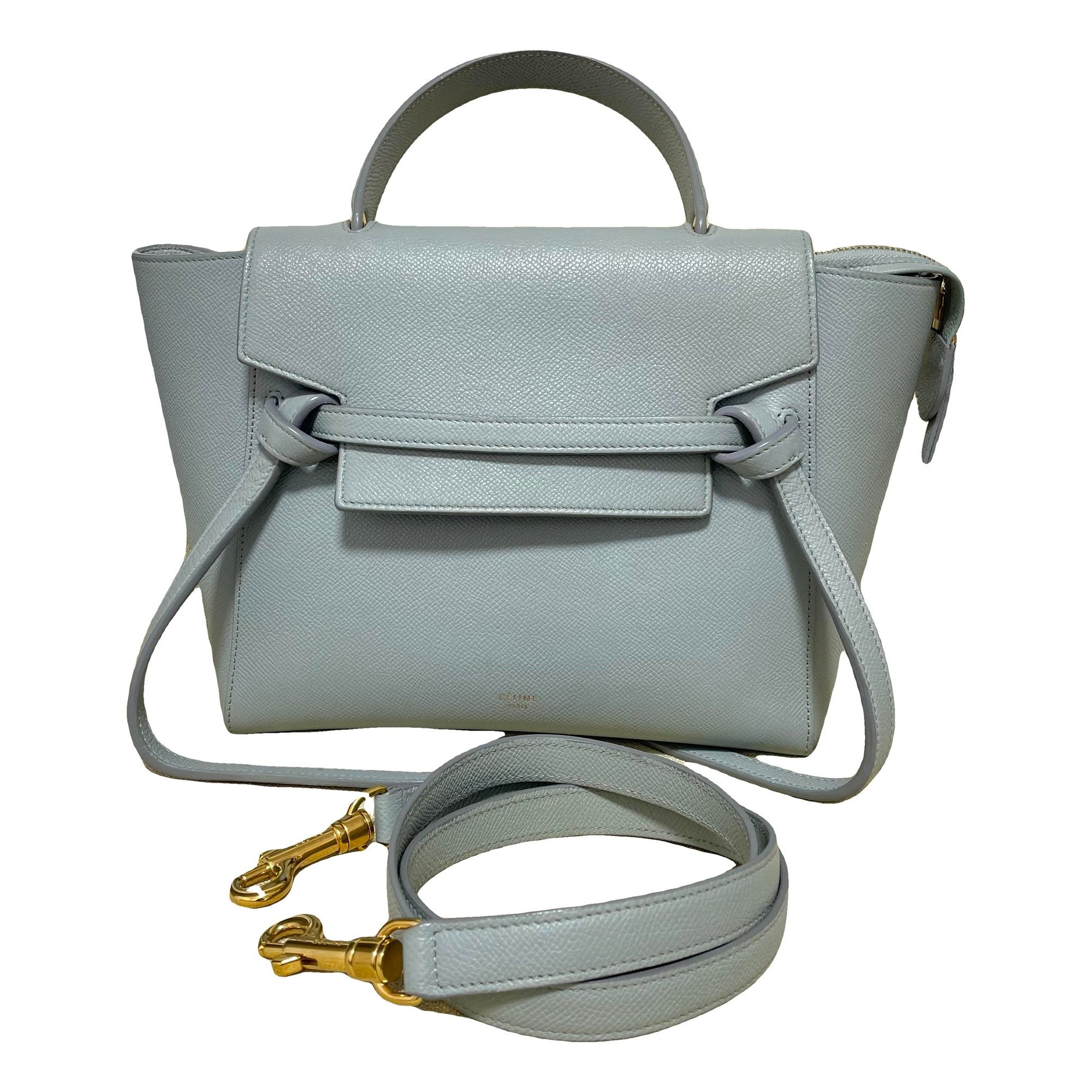 Belt leather handbag