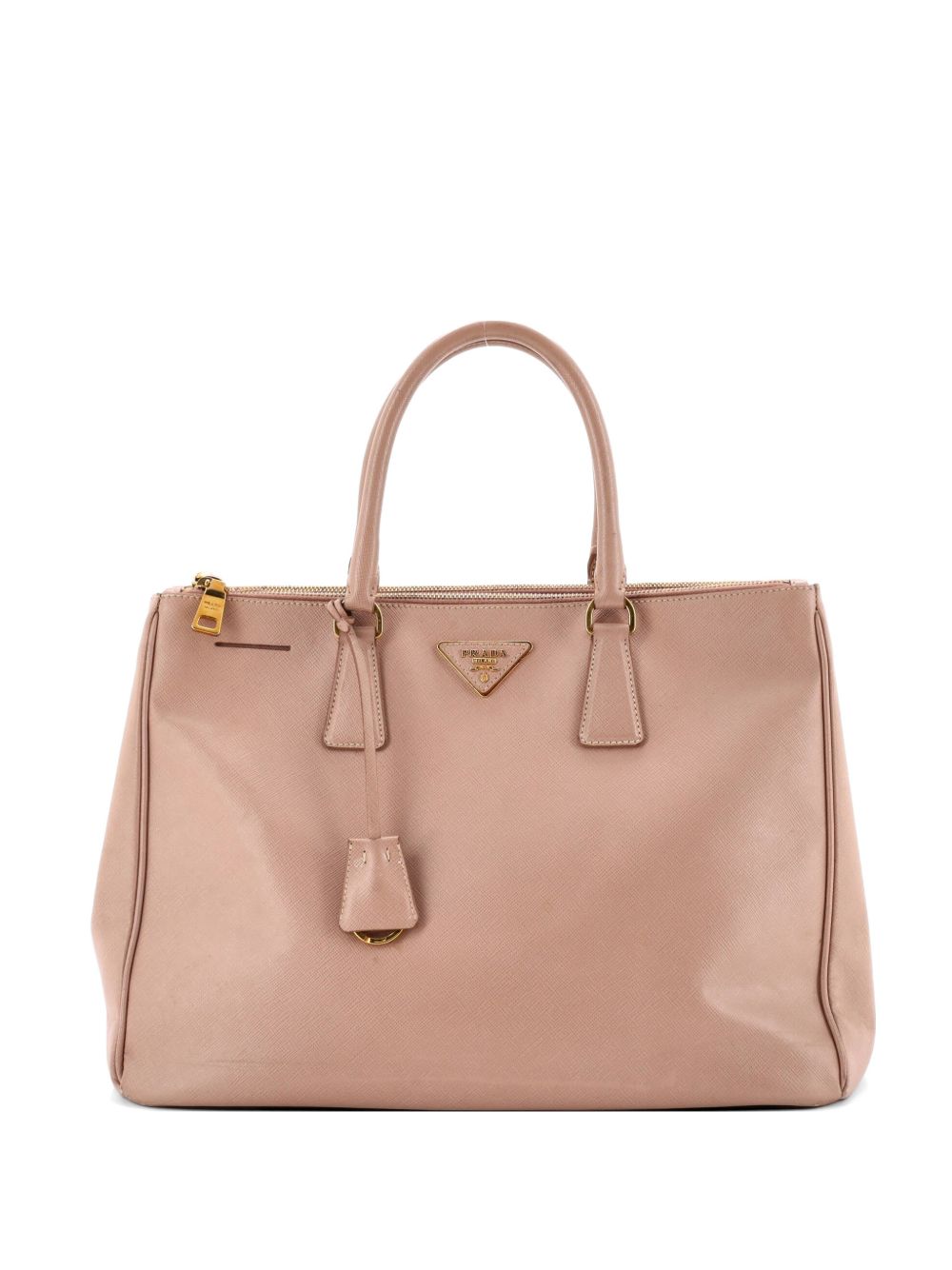 Double Zip Lux Saffiano Leather Large tote bag