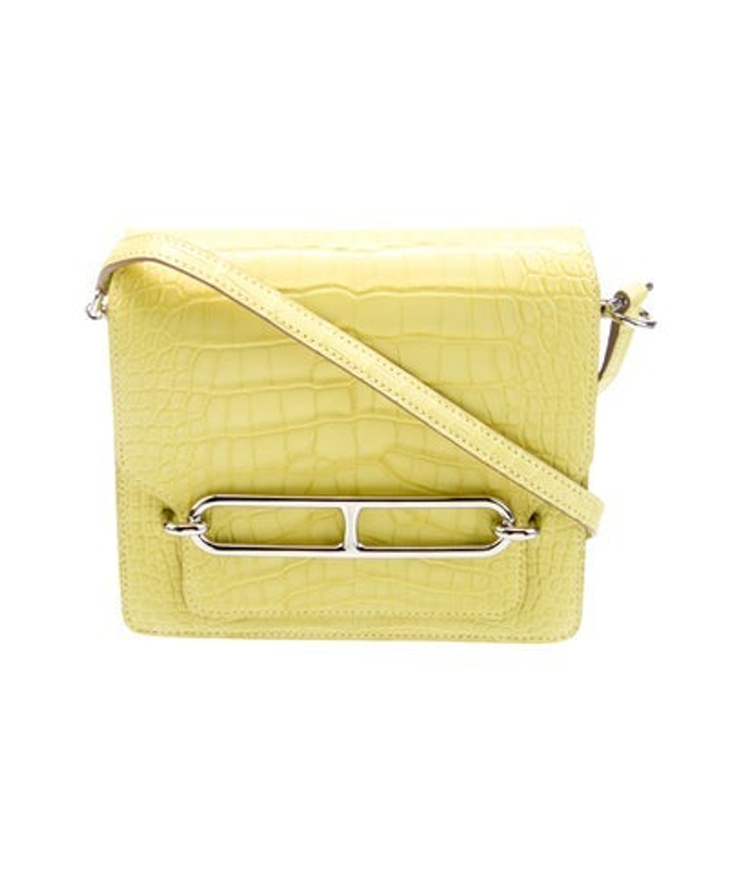 Hermes 2023 Matte Alligator Mini Sac Roulis 18