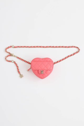 2022 CC In Love Heart Belt Bag