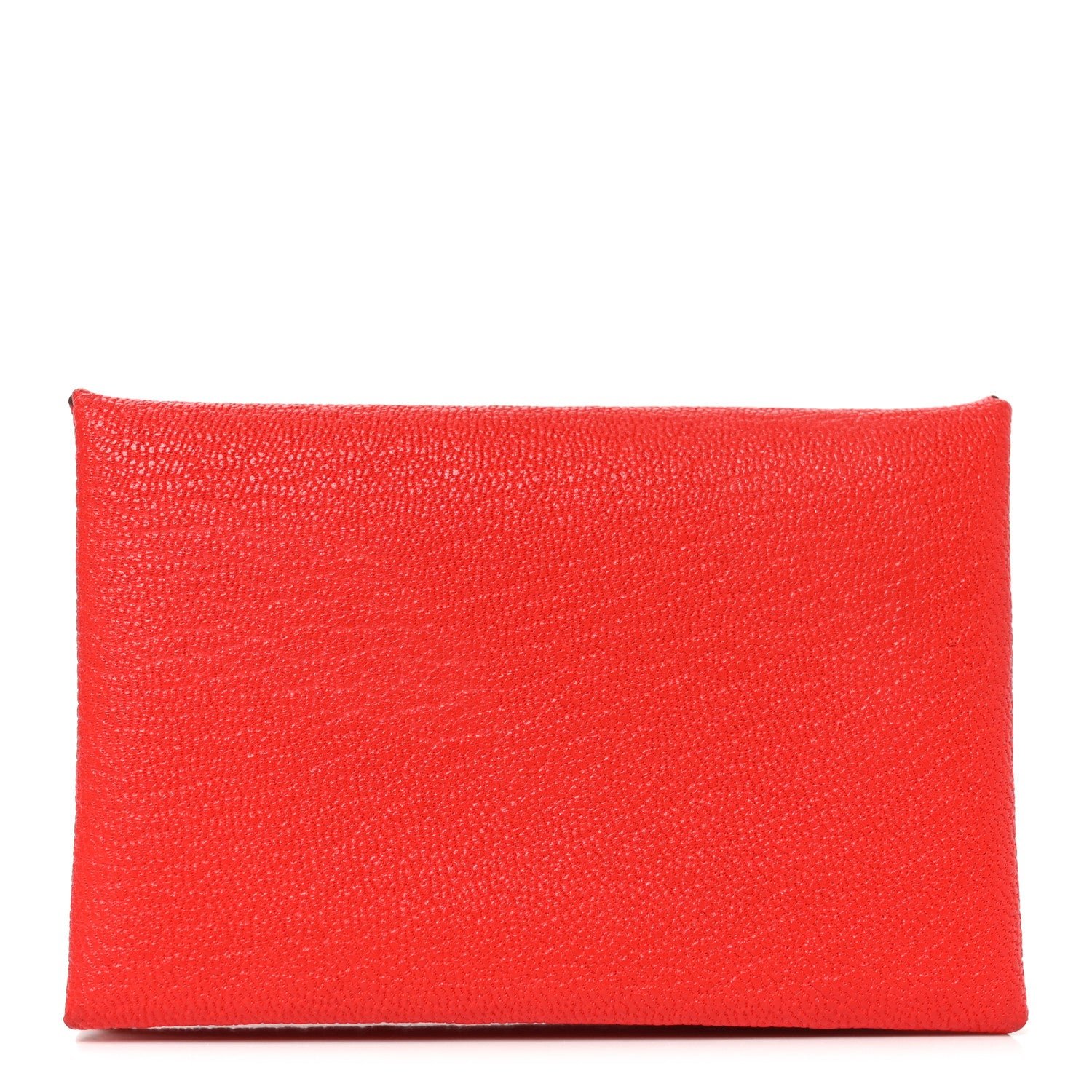 Hermes Chevre Mysore Calvi Card Case Rouge De Coeur
