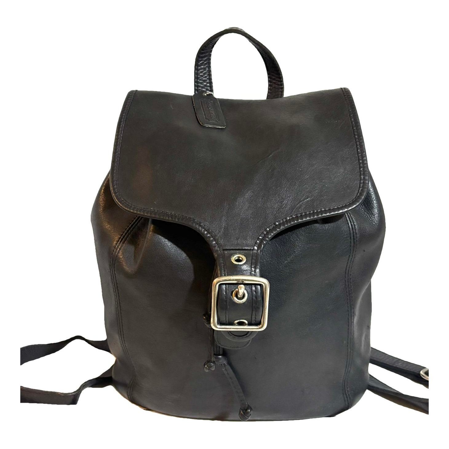 Leather backpack