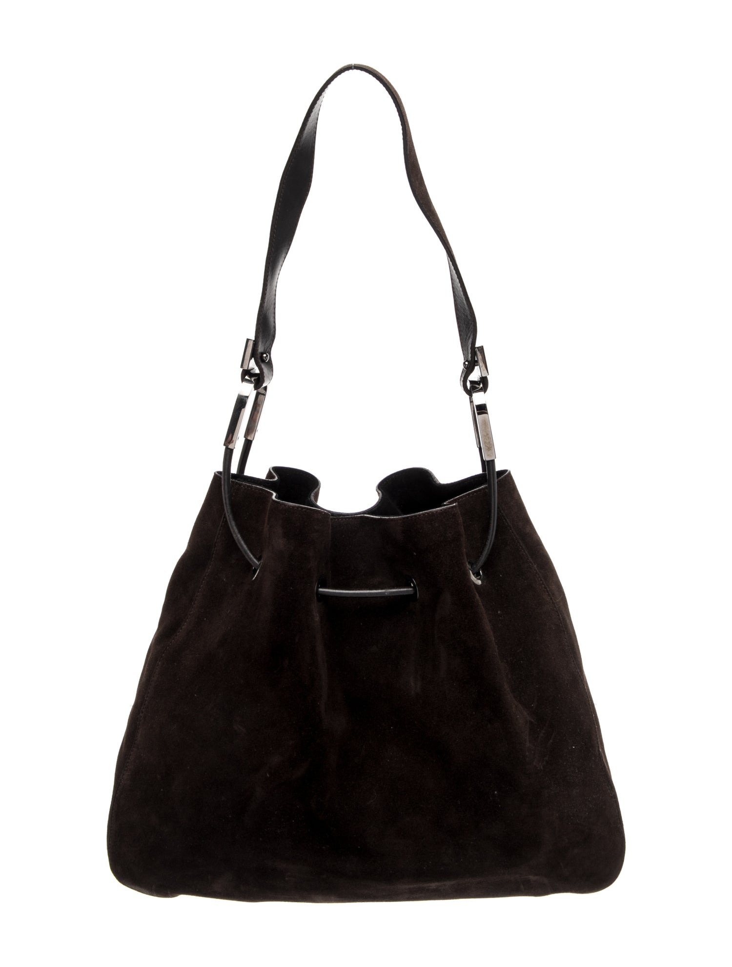 GG Signature Vintage Drawstring Hobo Bucket Bag Medium