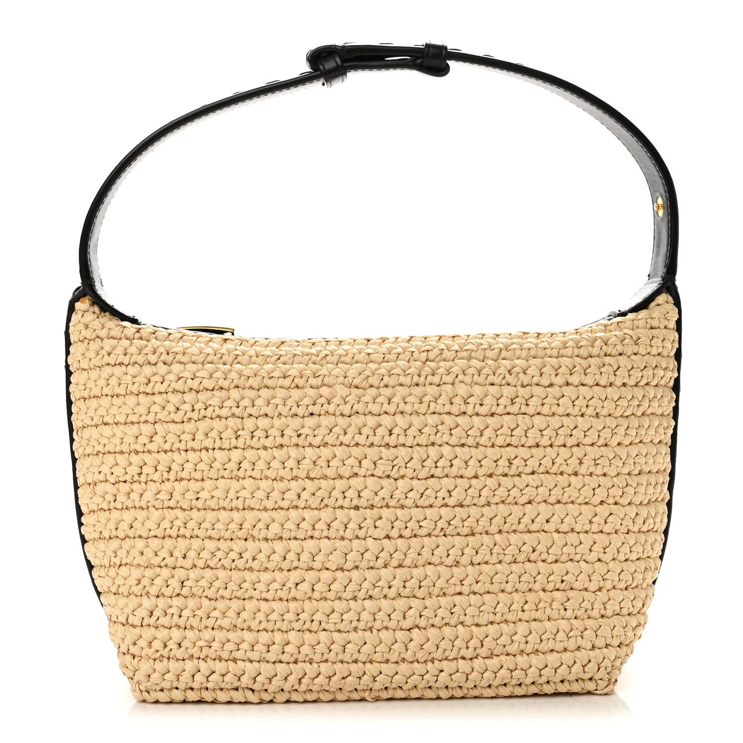 Bottega Veneta Bottega Veneta Raffia Woven Nappa Intrecciato Mini Wallace Natural Fondant