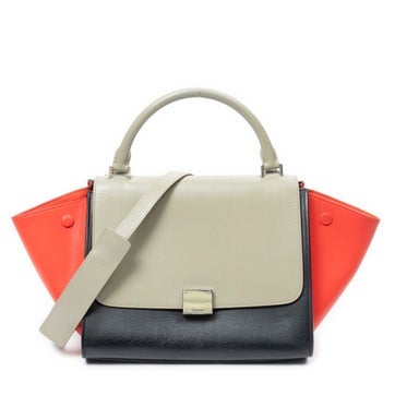 Leather Small Tricolor Trapeze
