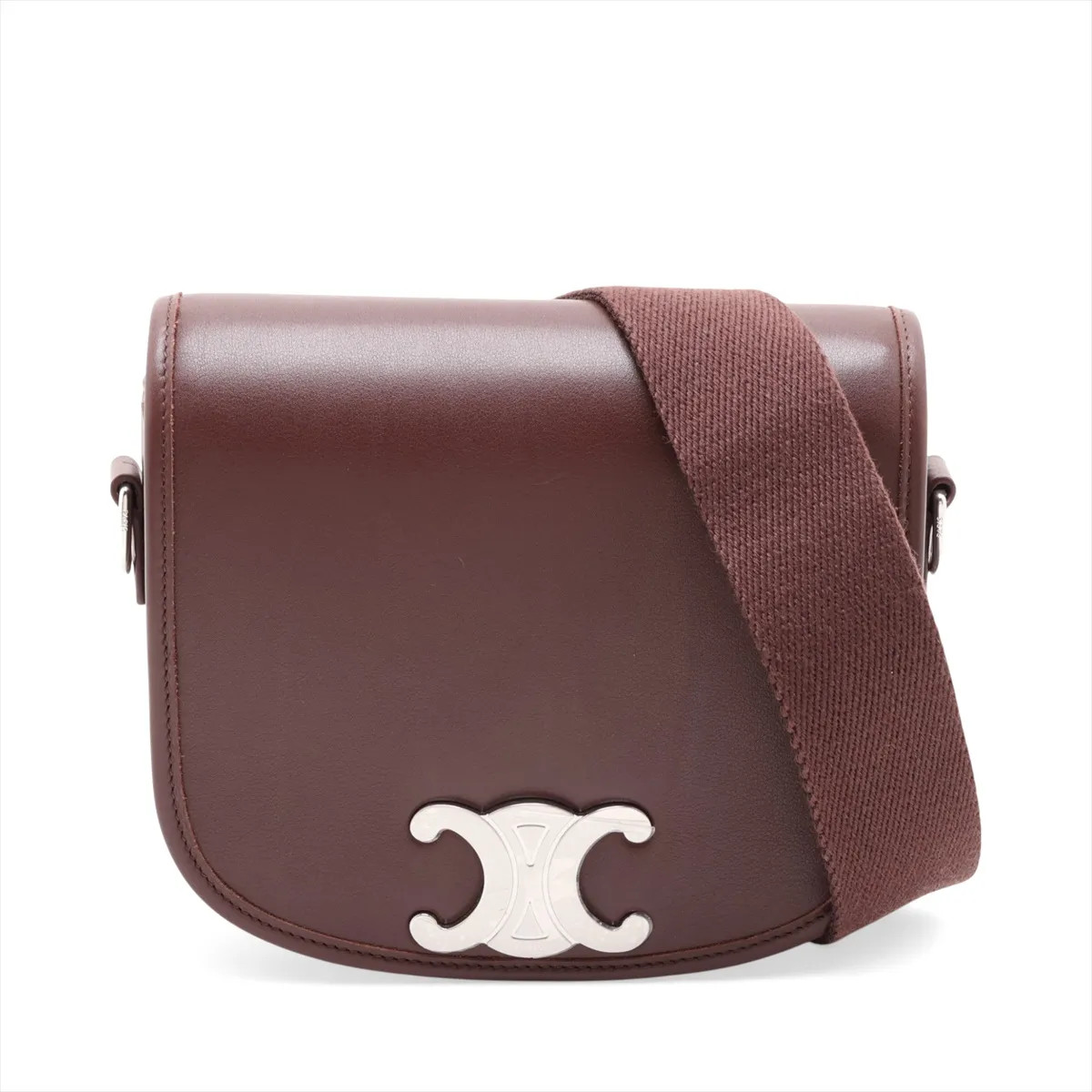 Celine Triomphe Small Buzas Leather Shoulder bag Brown