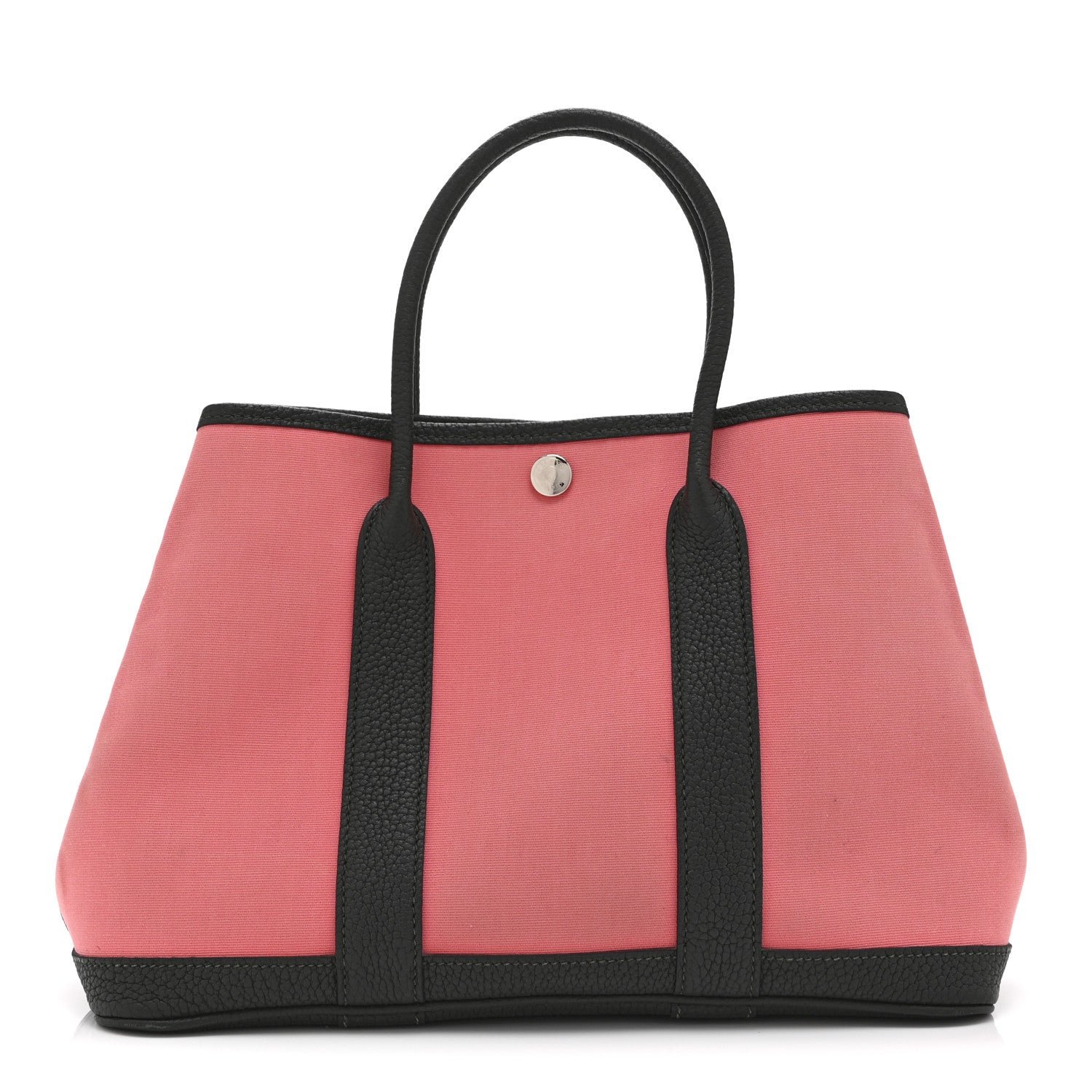 Hermes Hermes Toile Officier Negonda Garden Party 30 TPM Rose Azalee Vert Fonce