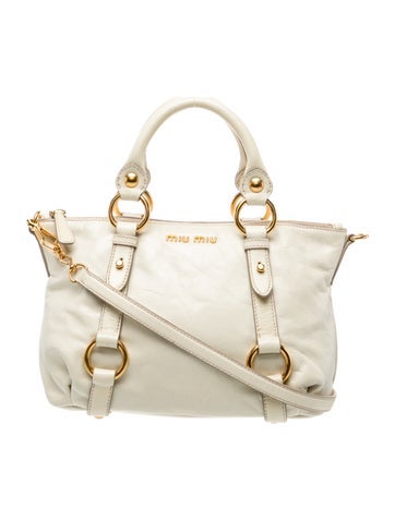Miu Miu Leather Top Handle Bag