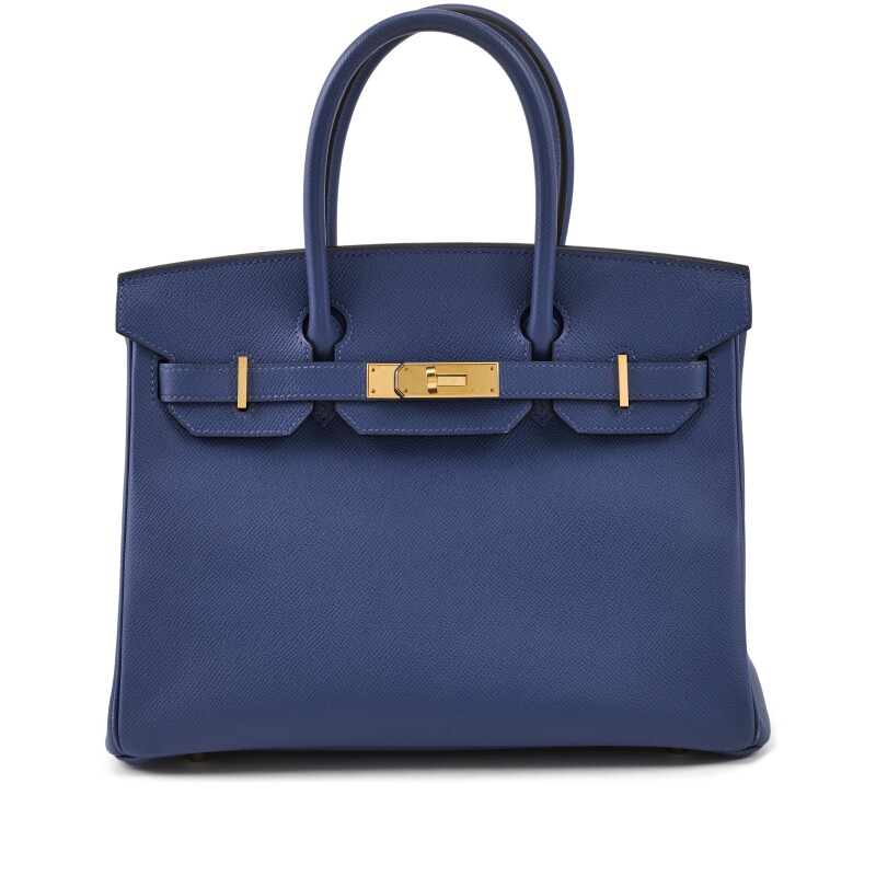 Bleu Brighton Epsom Birkin 30 Gold Hardware, 2018