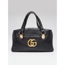 Gucci Black Leather Arli Shoulder Bag