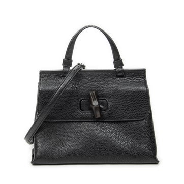 Leather Small Bamboo Daily Top Handle