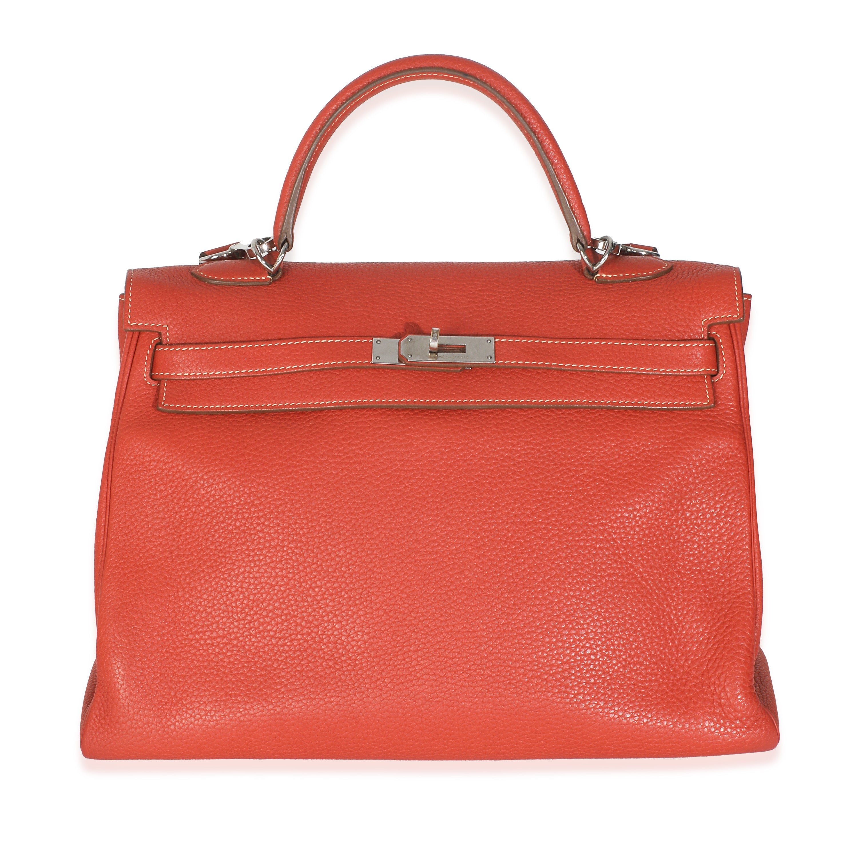Hermes Sanguine Clemence Retourne Kelly 35 PHW