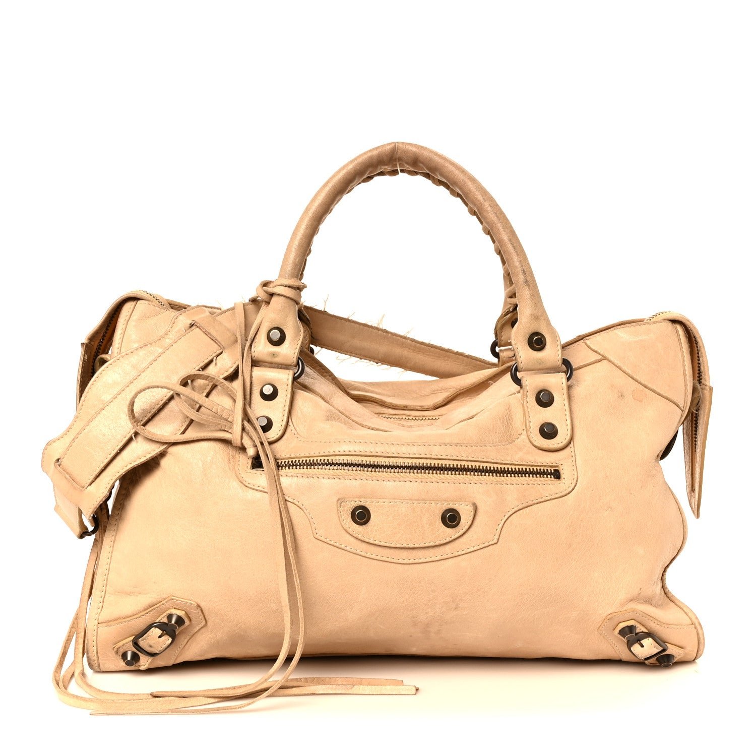 Balenciaga Agneau Classic Hardware City Sahara