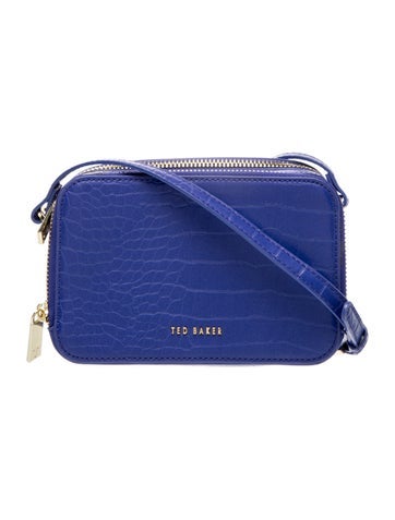 Embossed Leather Crossbody Bag