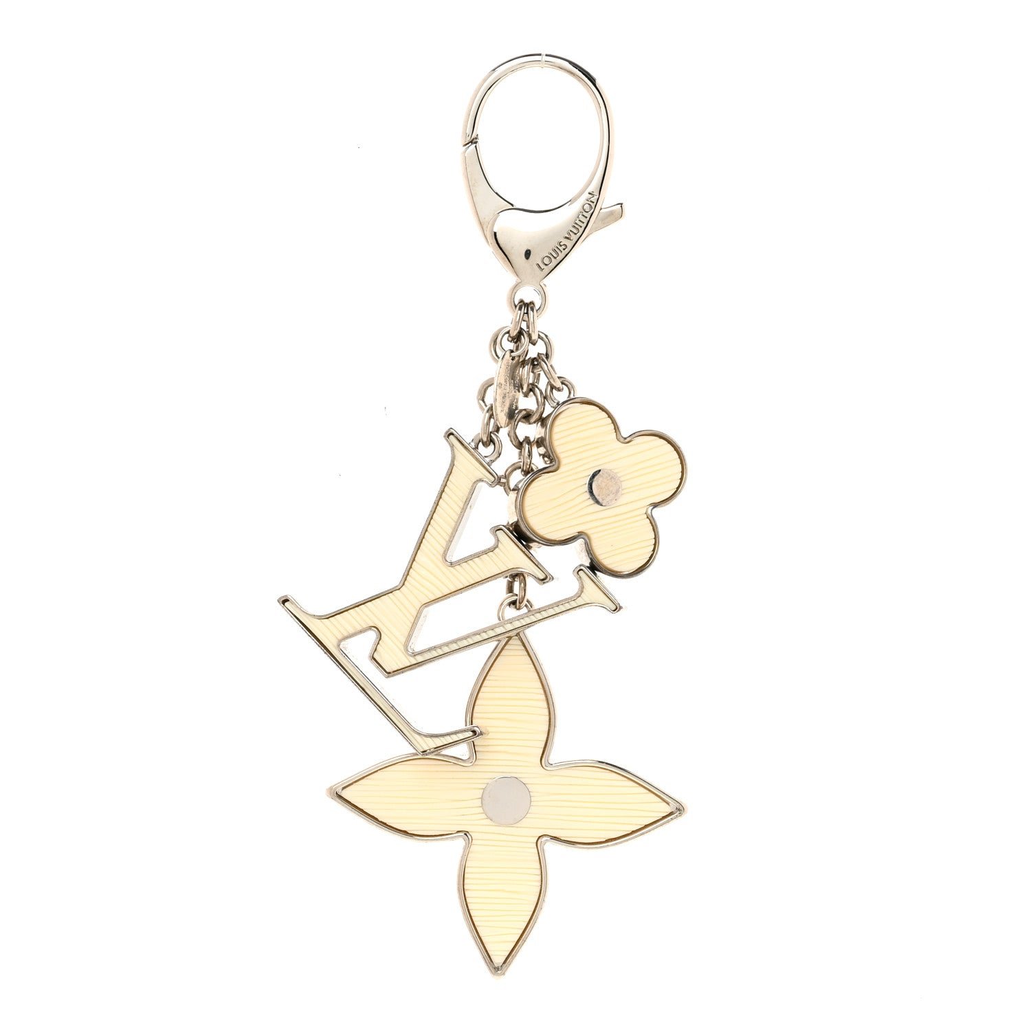Louis Vuitton Fleur d Epi Bag Charm Ivory