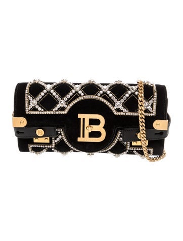 Balmain Velvet Shoulder Bag
