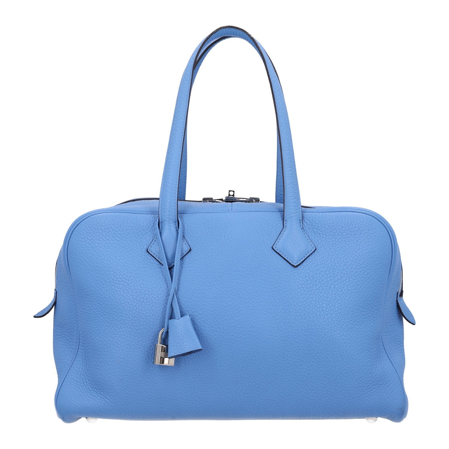 Hermes Taurillon Clemence Victoria II 35 Bleu Paradis