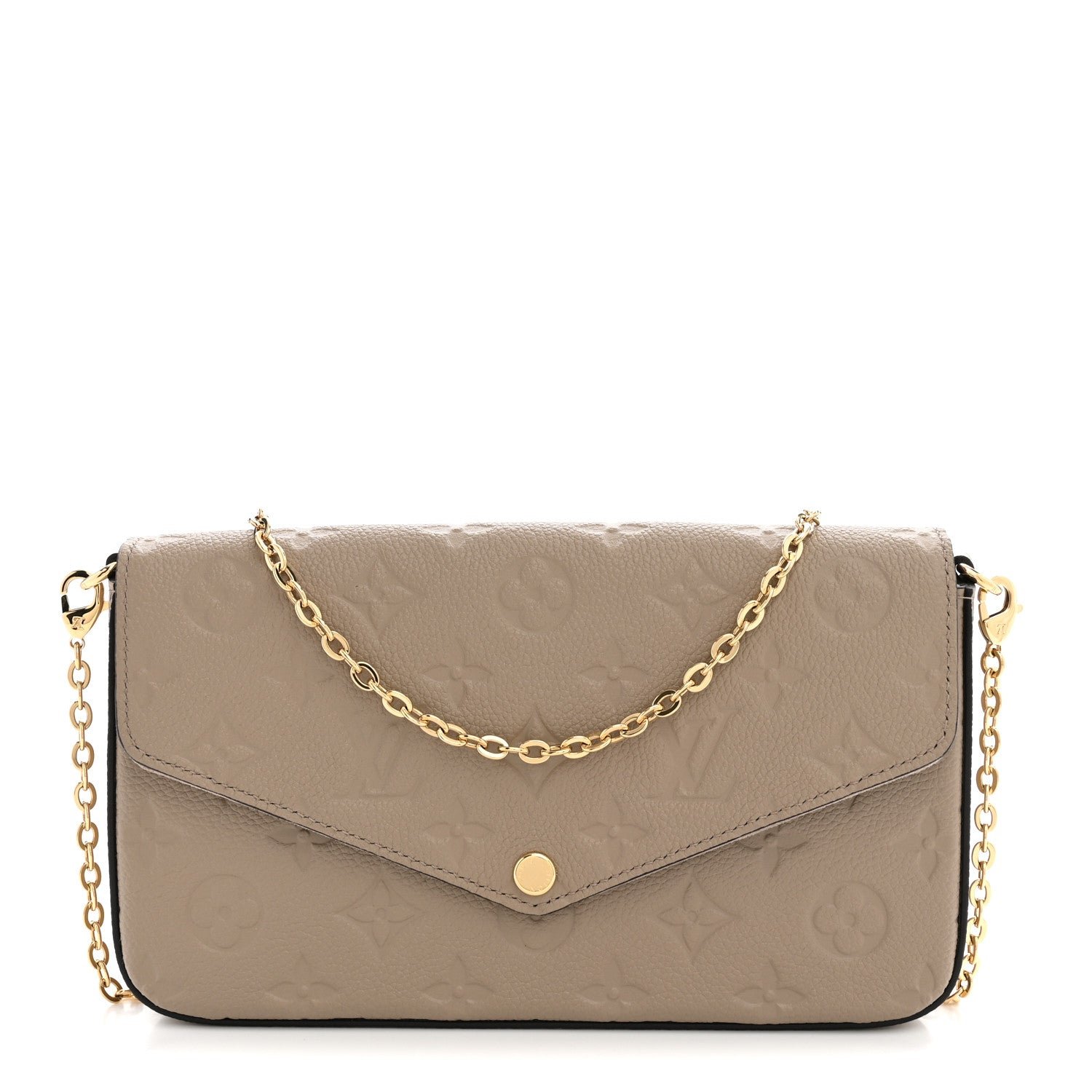Louis Vuitton Empreinte Pochette Felicie Chain Wallet Tourterelle