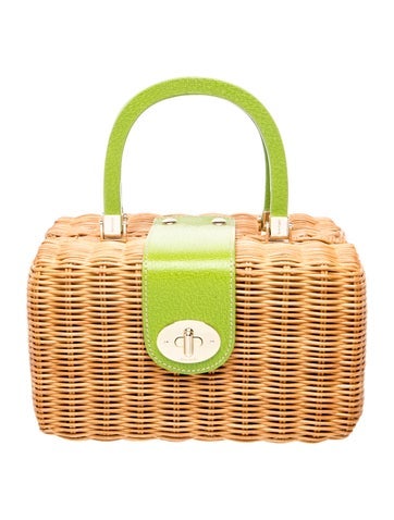 Straw Top Handle Bag