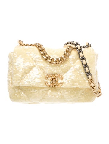 Medium 19 Sequin Flap Bag