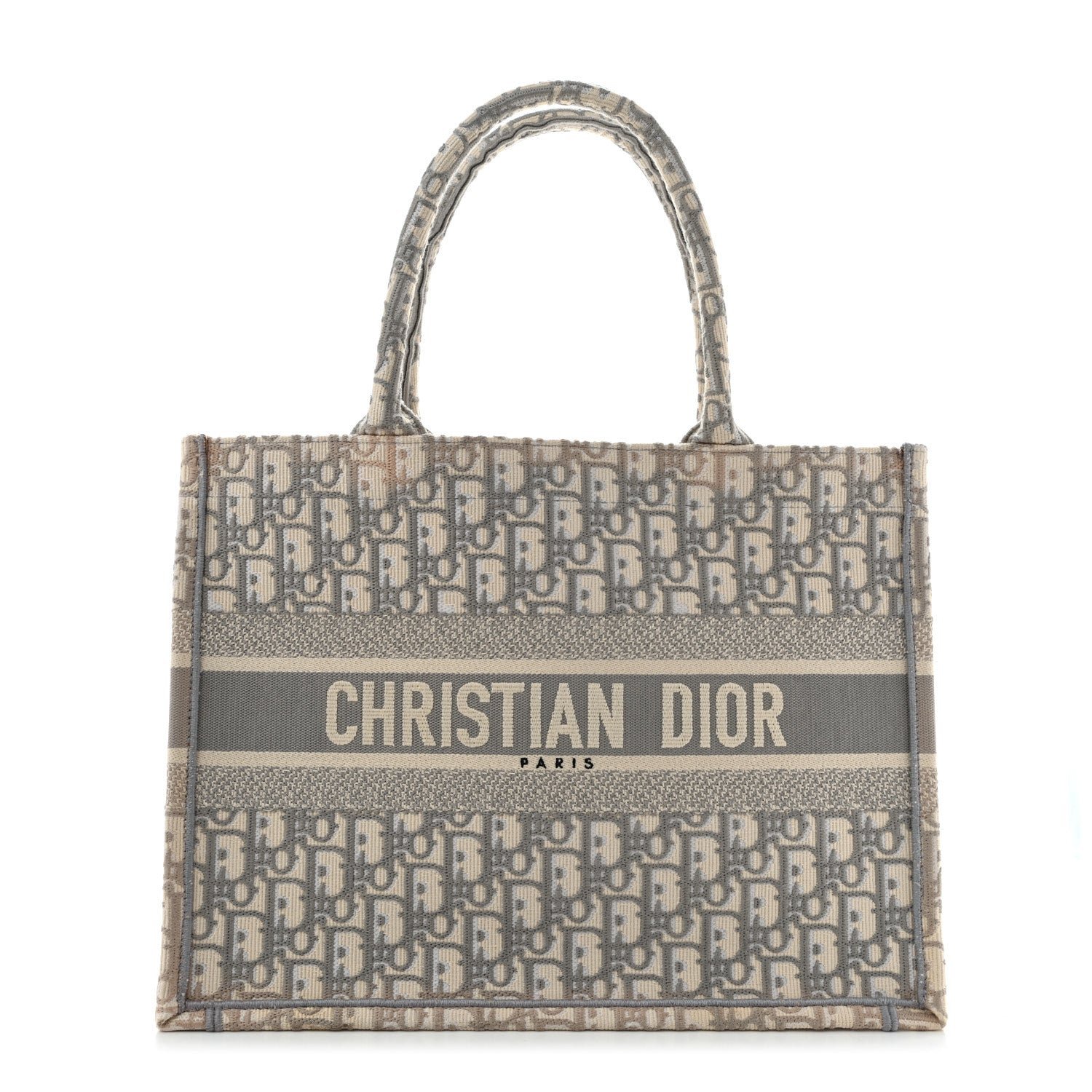 Christian Dior Oblique Medium Book Tote Grey