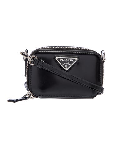 Enameled Metal Triangle Crossbody Bag Mini