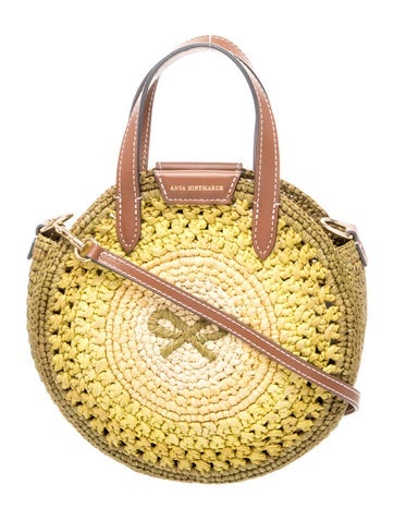 Raffia Top Handle Bag