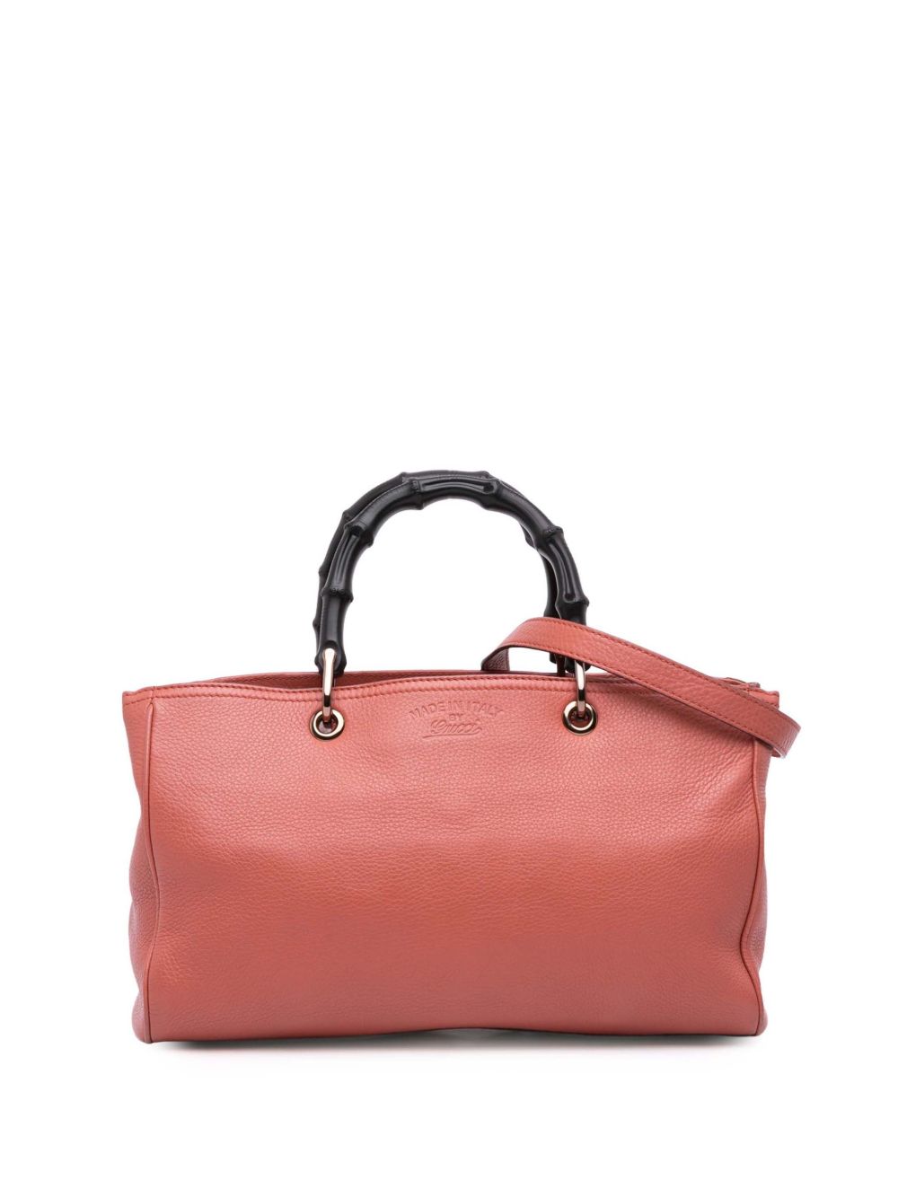 2016-2025 Medium Calfskin Bamboo Shopper satchel