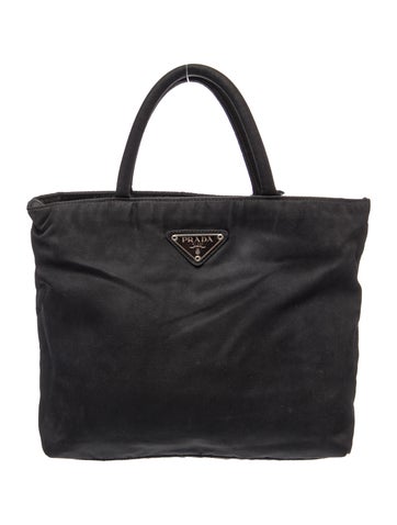 Tessuto Nylon Top Handle Bag