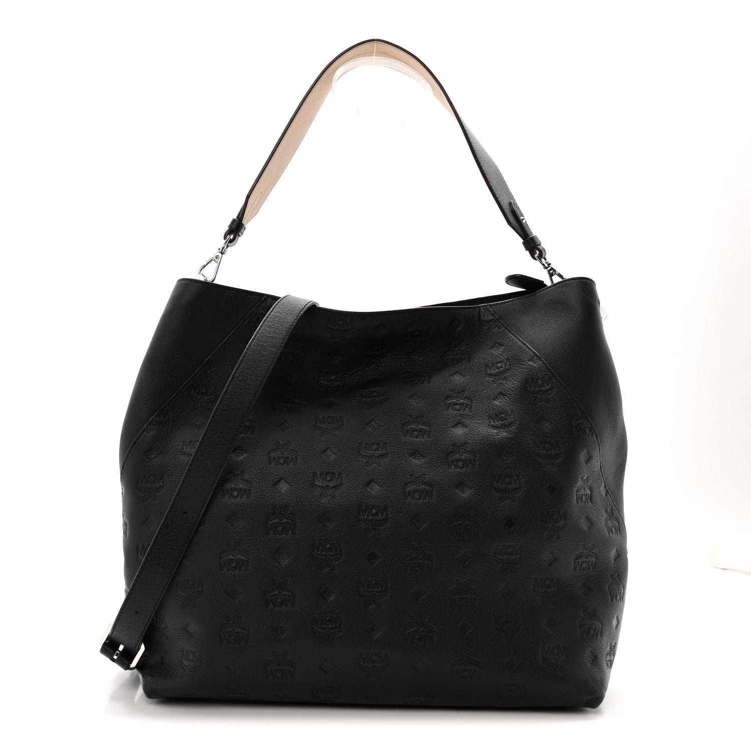 MCM MCM Calfskin Ottomar Large Klara Hobo Black