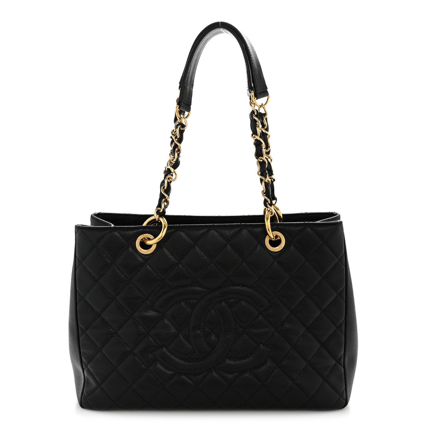 Chanel Caviar Quilted Grand Shopping Tote GST Black