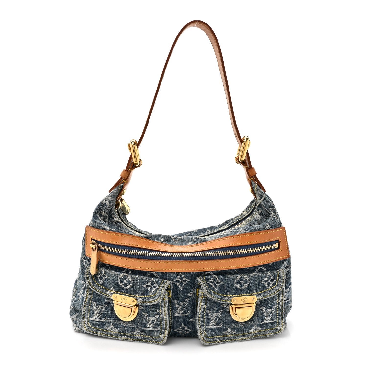Louis Vuitton Monogram Denim Baggy PM Blue