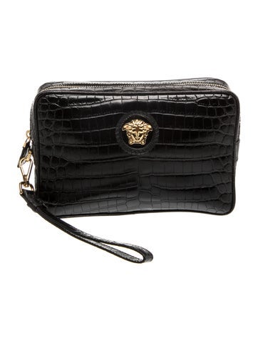 Embossed Leather Clutch