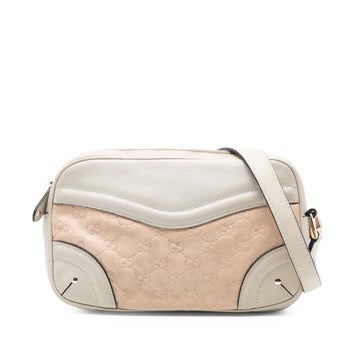 Calf Leather Guccissima Crest Shoulder Bag