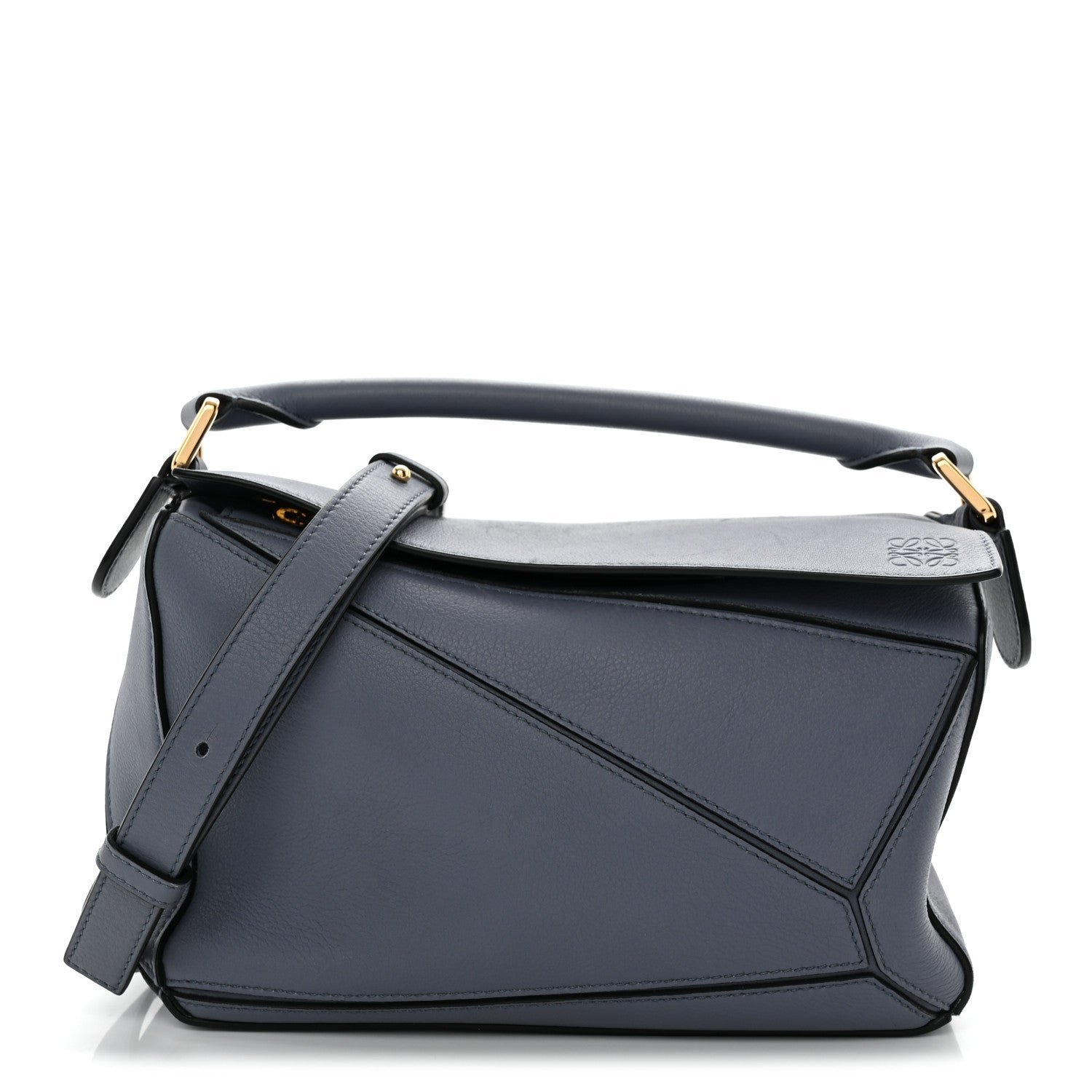 Loewe Calfskin Small Puzzle Bag Atlantic Blue