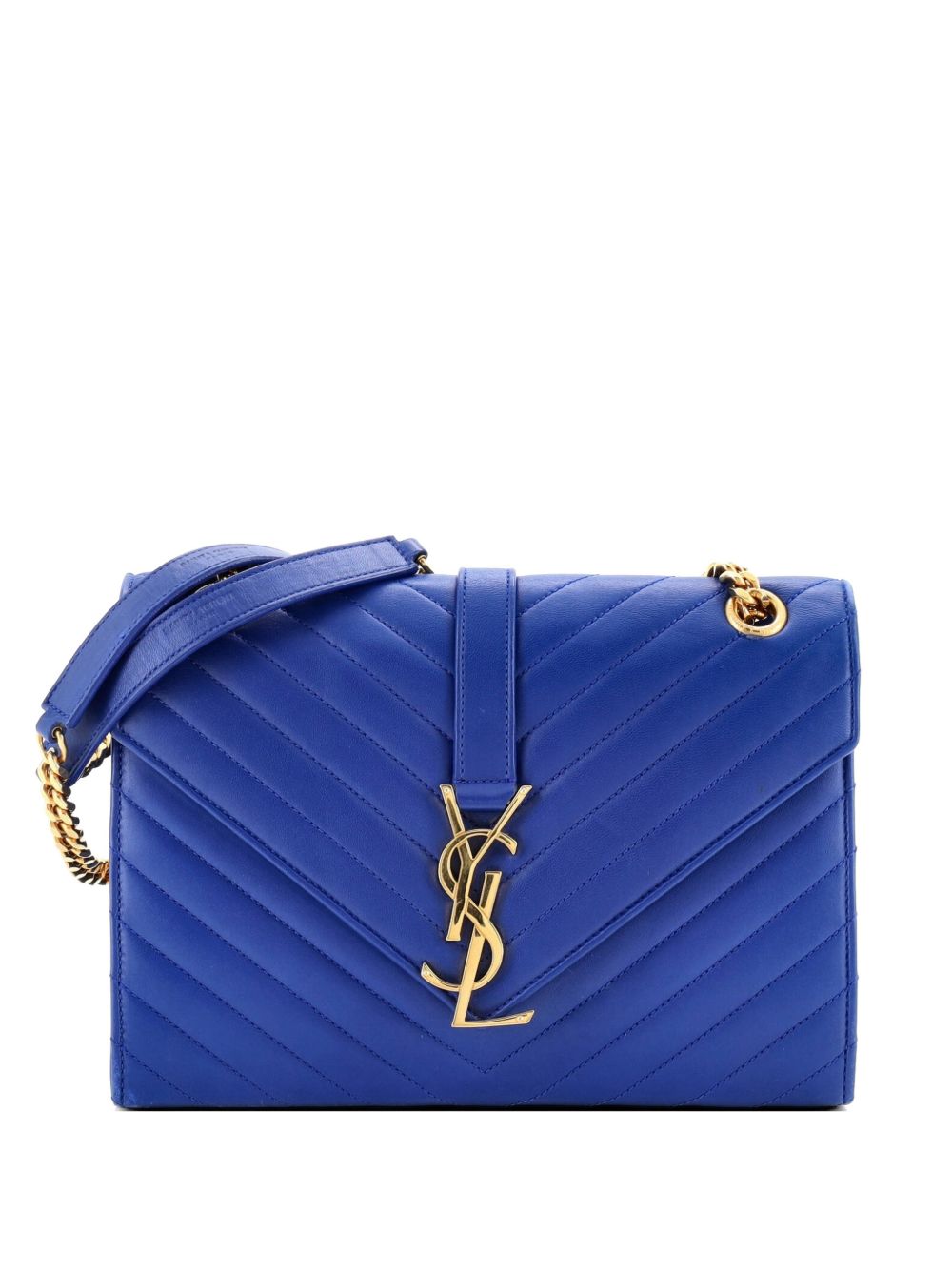 Classic Monogram Envelope Satchel Matelasse Chevron Leather Medium shoulder bag