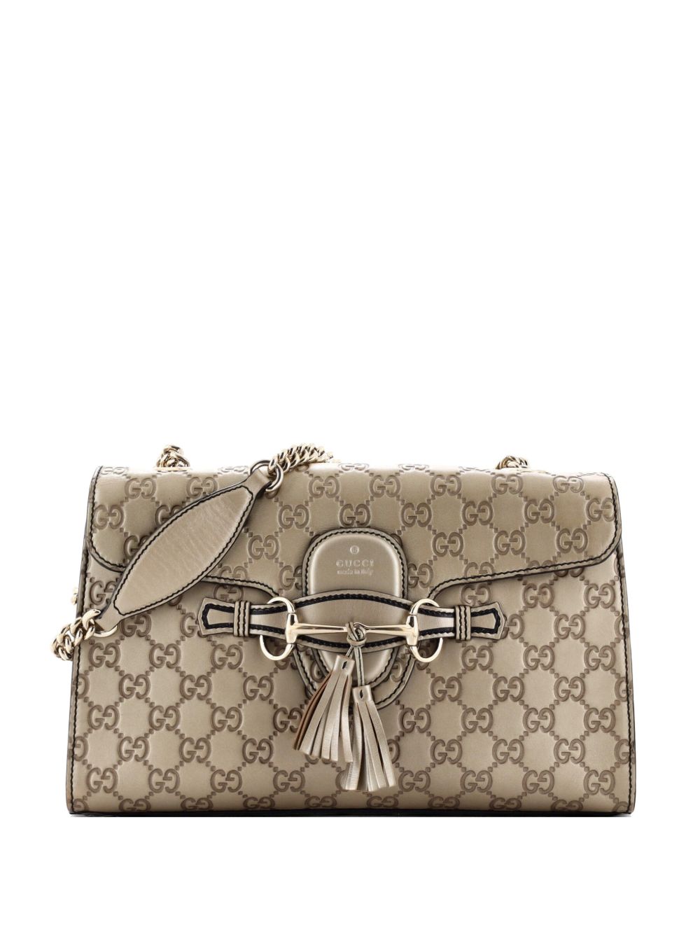 Emily Chain Flap Bag Guccissima Leather Medium shoulder bag