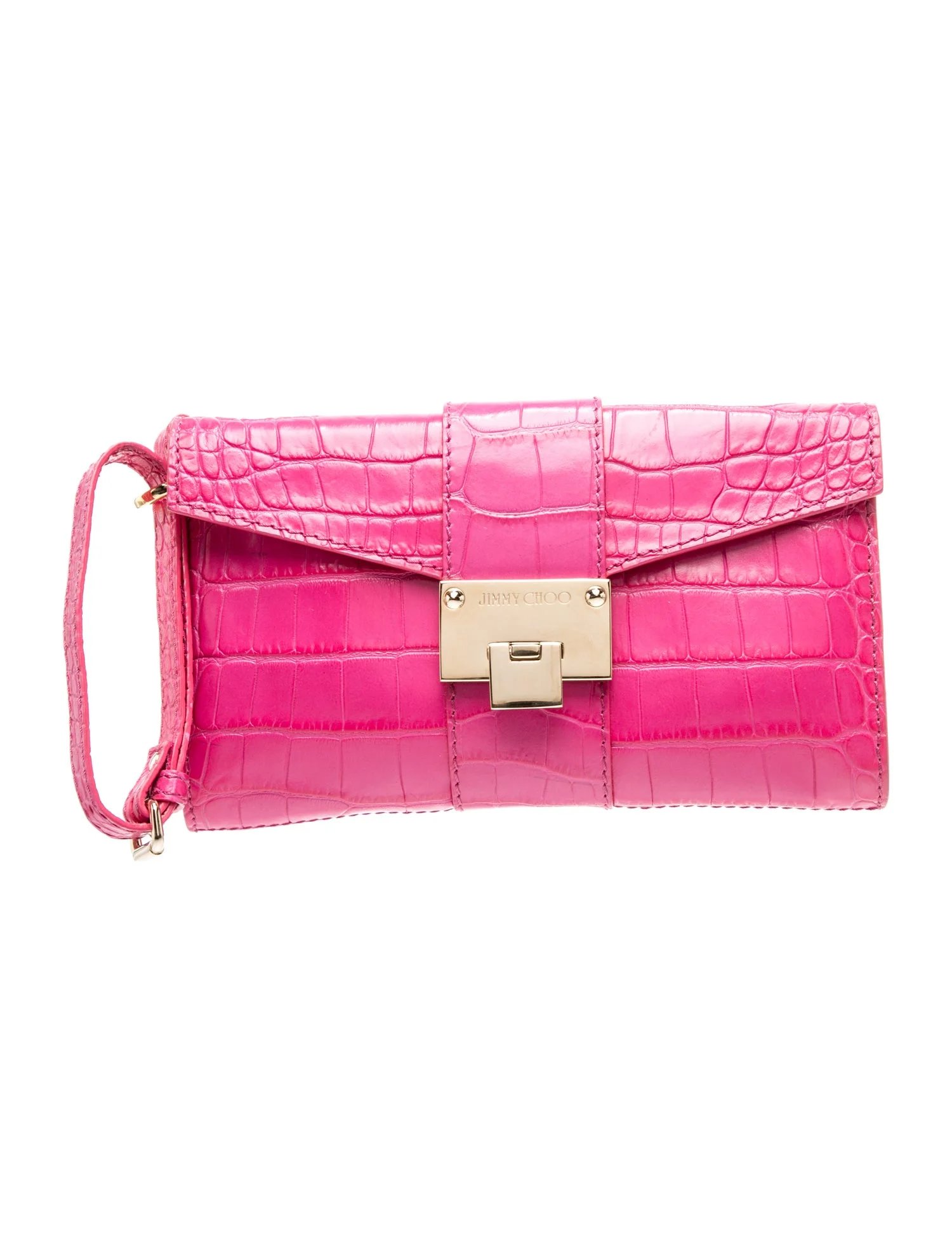 Embossed Leather Clutch