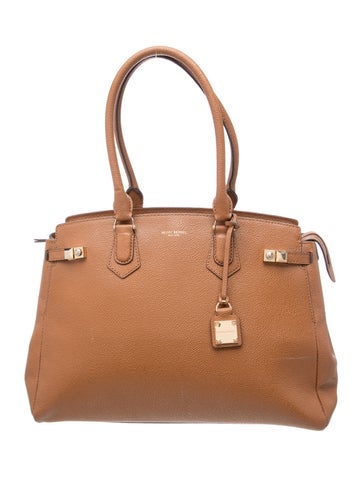 Leather Top Handle Bag