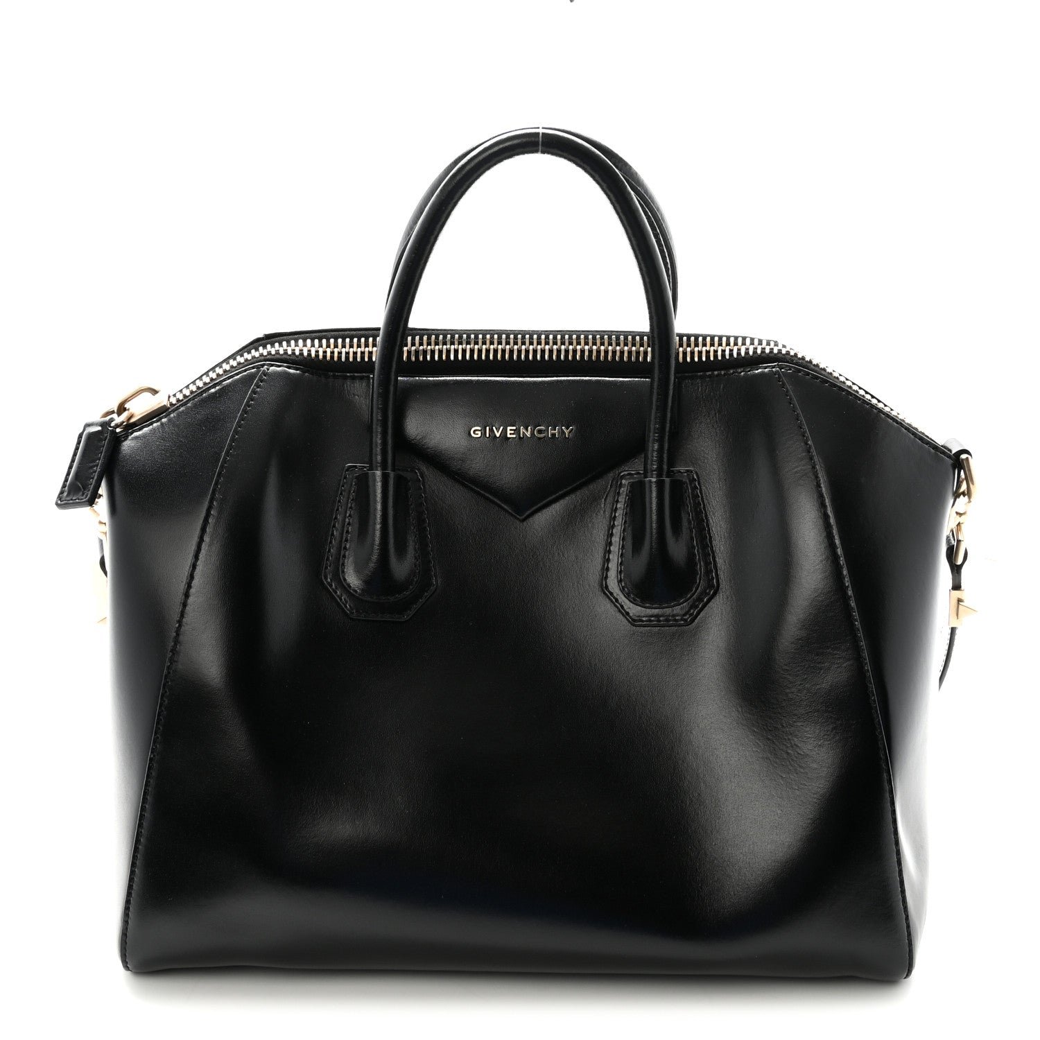 Givenchy Shiny Lord Calfskin Medium Antigona Black