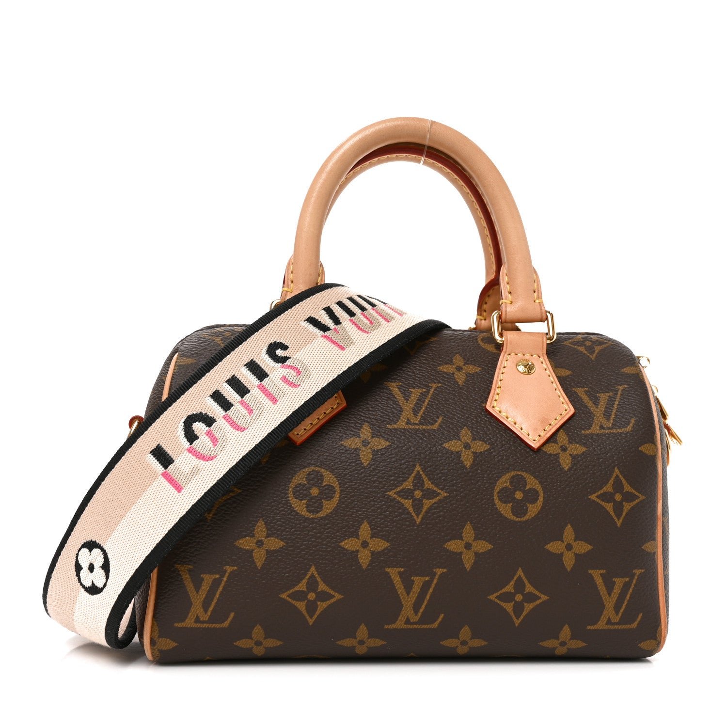 Louis Vuitton Monogram Speedy Bandouliere 20 Black