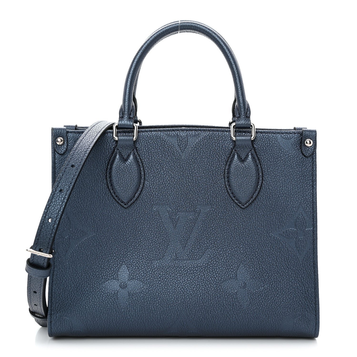 Louis Vuitton Metallic Empreinte Monogram Giant Onthego PM Navy Nacre
