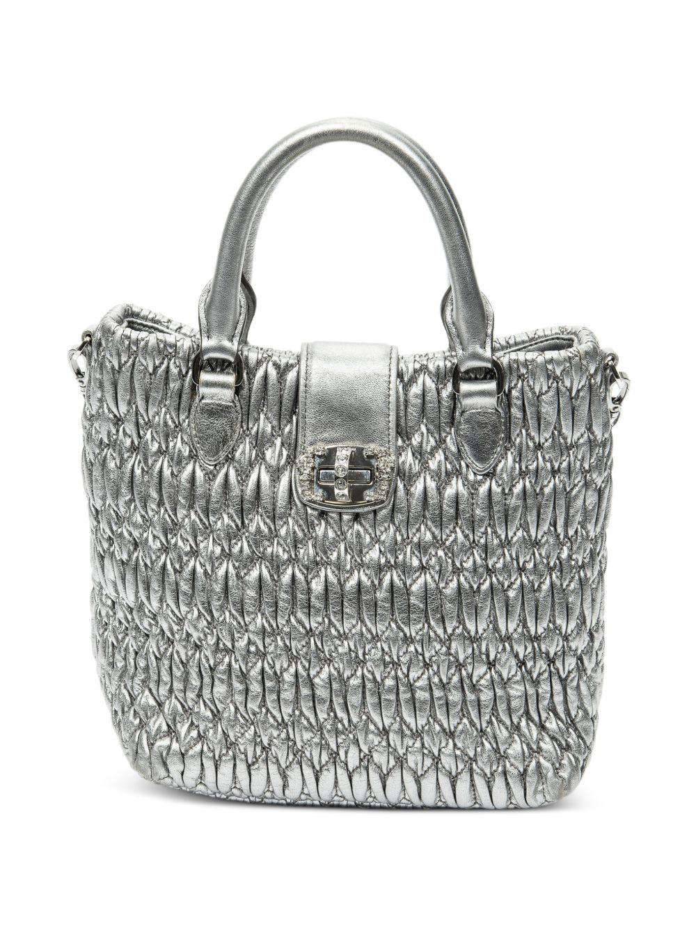 Miu Miu logo-detail tote bag