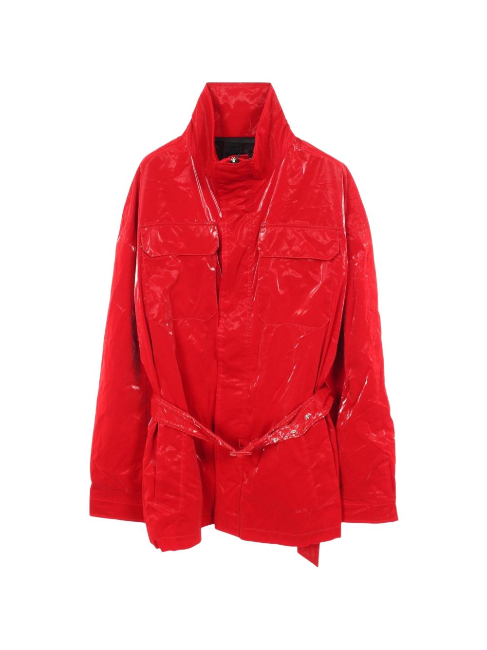 2010s belted flap-pocket coat