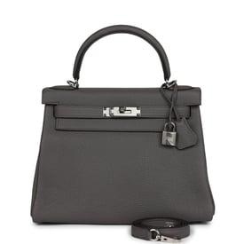 Hermes Hermes Kelly Retourne 28 Etain Togo Palladium Hardware