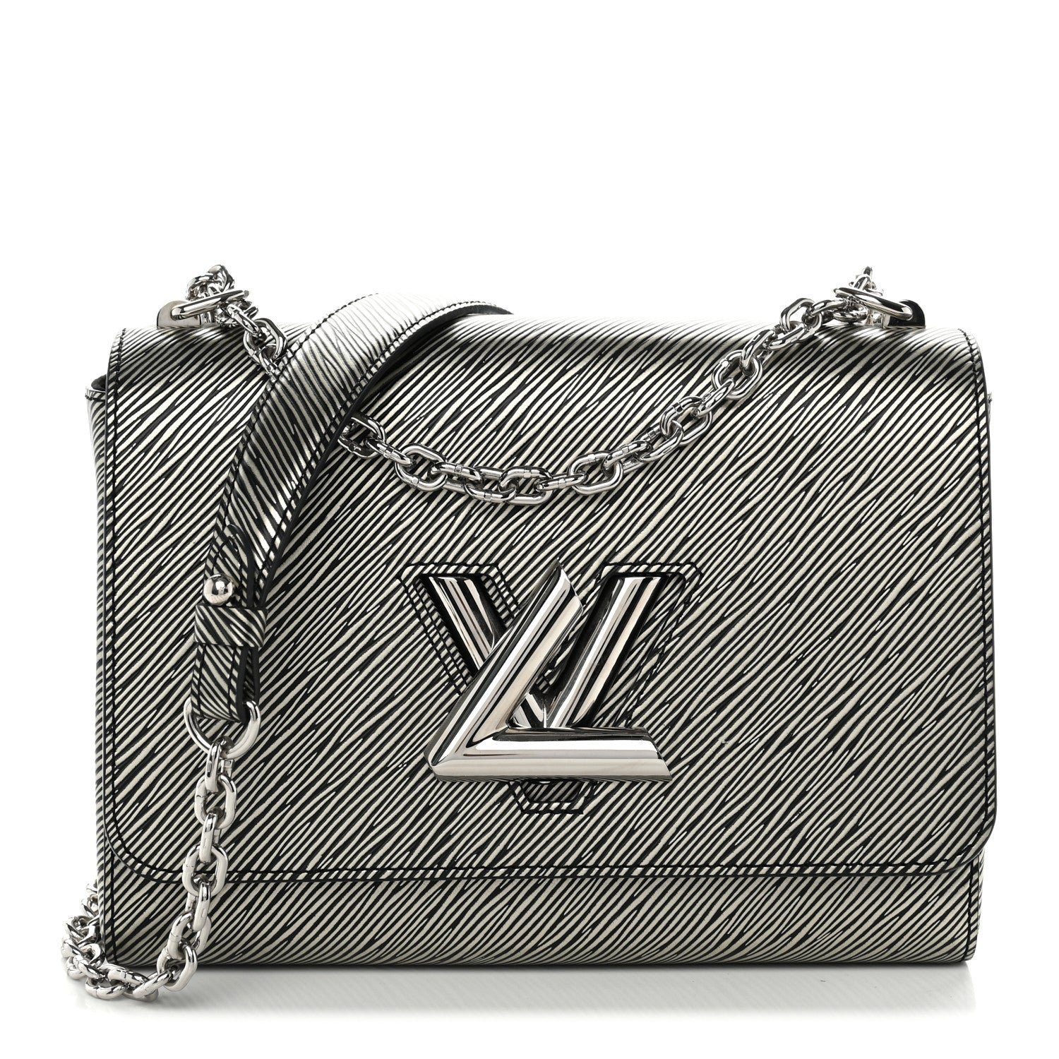 Louis Vuitton Epi Twist Shoulder Bag MM Platine