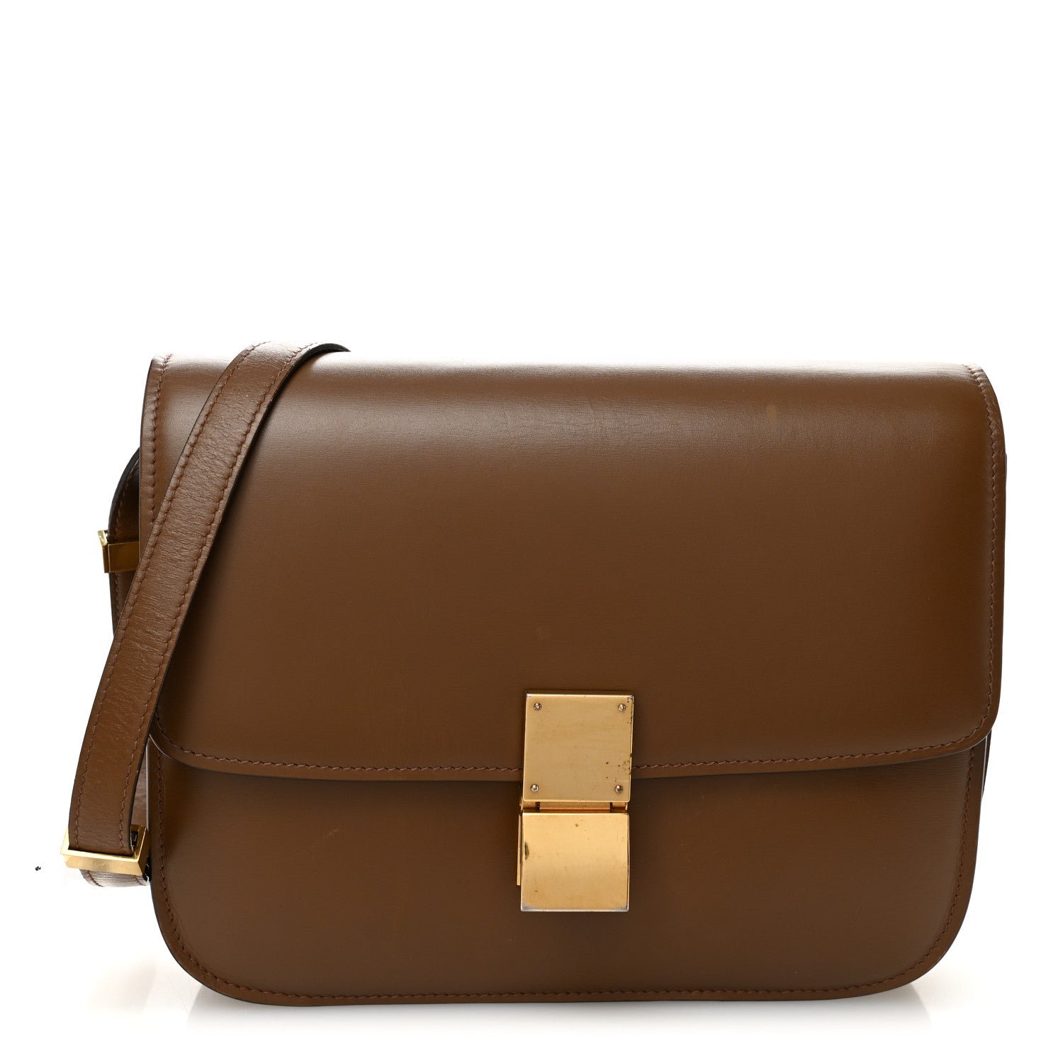 Celine Celine Box Calfskin Medium Classic Box Flap Bag Camel